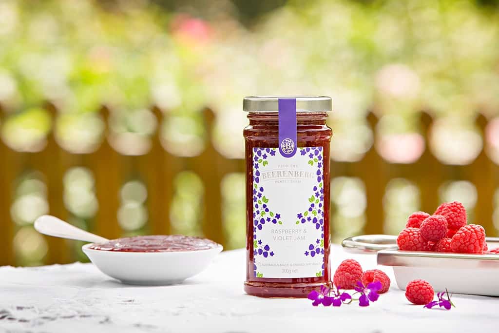 Beerenberg Floral Collection Raspberry & Violet Jam
