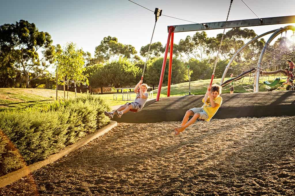 Bonython Park Adelaide Playground Dual Flying Fox
