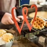 Waffle King South Australia Logo on Front Counter